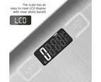 Digital Scale Professional Electronic Scale, Kitchen Scale With Lcd Display Stainless Steel Food Scale