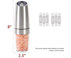 Electric Gravity Pepper Grinder Or Salt Mill With Adjustable Coarseness Automatic Pepper Mill Grinder Battery Powered