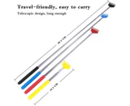 4PCS Back Scratcher for Men Women Metal Back Scratcher Retractable Extendable to 27 inches with Carry Bag