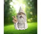Naughty Garden Gnome Polyresin For Lawn Ornaments, Patio, Yard, Indoor Or Outdoor Decorations