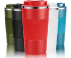 Reusable Insulated Stainless Steel Travel Mug For Hot And Cold Drinks (red, 510Ml)