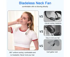 Portable Neck Fan Hands Free Bladeless Neck Fan, 360°Cooling Hanging Fan, USB Rechargeable Personal Neck Fan