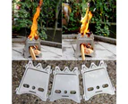 Camping Stove Wood Stove Portable Compact Stainless Steel / Titanium Wood Stove for Picnic BBQ Camping Hiking
