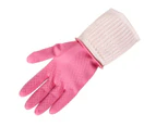 Rubber Waterproof Extra Long Kitchen Dish Washing Cleaning Household Gloves-s