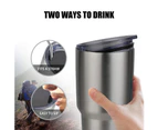 Tumbler With Lid, Stainless Steel Vacuum Insulated Double Wall Travel Tumbler, Durable Insulated Coffee Mug