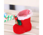 12pcs Christmas Boots Candy Boots Christmas Decorations Gifts for Children Christmas Tree Ornaments Christmas Stocking