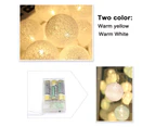3M 20lights Cotton Ball Fairy Lights LED Battery Operated String Fairy Light for Indoor Night Light Decoration