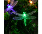 Dragonfly Solar String Lights Outdoor 20.8 Feet 30 Led Waterproof Solar Powered Fairy Lights, 8 Modes Decorative Lights