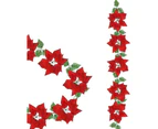 Christmas Garland with holly leaves, Christmas Decoration for Christmas, Party, Holiday, Front Door, Wreath, Decoration