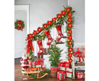 Christmas Garland with holly leaves, Christmas Decoration for Christmas, Party, Holiday, Front Door, Wreath, Decoration