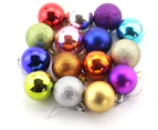 24pcs 1.57inch Small Christmas Ball Ornaments Shatterproof Christmas Decorations Tree Balls, Christmas decoration ball