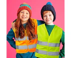 2 Pcs Safety Vests Bulk Pack - Reflective High Visibility, Kids, Mesh-S