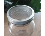 Sprouting Lids, 6 Pack Stainless Steel Sprouting Jar Strainer Lids, 304 Stainless Steel Mesh Lid Strainer Lids Kit
