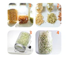 Sprouting Lids, 6 Pack Stainless Steel Sprouting Jar Strainer Lids, 304 Stainless Steel Mesh Lid Strainer Lids Kit