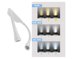 Led Neck Reading Light Book Lights for Reading in Bed 360° Flexible Arms 3 Color Modes 6 Brightness Rechargeable