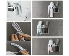 Hair Dryer Holder Self-adhesive Wall-mounted Straightener Holder with ABS Storage for Holding Hairbrushes and Styling