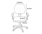 Computer Office Chair Covers Universal Stretchable Polyester Washable Rotating Chair Slipcovers, only Chair Covers