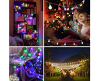 Fairy lights outdoor colorful light bulbs, 12M 100 LED, Christmas fairy lights-12m 100led light post