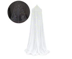 Glowing Stars Mosquito Net Bed Canopy,Hanging Bed Canopy,60*250*1250cm mosquito net