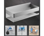Shower Shelf, Shower Basket, Bathroom Shelf, Brushed Stainless Steel Without Drilling Kitchen shelf