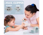 Baby Nail Clippers Set with Cute Case, Infant Fingernail and Toenail File Kit, Baby nail scissors anti-pinch meat