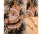 36pcs Wooden Christmas Decorations, 2022 Christmas Ornament Christmas Tree Decorations, Christmas Tree Pendant