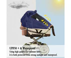 Stroller Sun Shade Stroller Sun Shade with Observation Window and Wide Wings Cationic waterproof awning