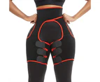 Neoprene Thigh Trimmer Waist Trainer Weight Loss Belt Compression Wrap Sciatica Brace Fat Burning Butt Lift 3-In-1 Belt