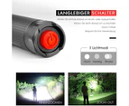 Super Bright 500Lm Led Torch With 3 Modes And Long Run Time Ip67 Waterproof For Outdoor,Bright Flashlight