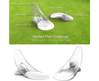 Pressure Putt Trainer Golf Practice Putter Plastic Golf Putting Practice Aid White Golf Putter