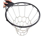 Metal Chain Basketball Net Replacement For Outdoor Indoor Standard Rim 12 Hooks Iron Chain Basketball Net