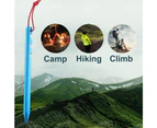 10 Pack Lightweight Heavy Duty Aluminum Tent Stakes Pegs Triangular Outdoor Tent Fixing Nail With Storage Bag