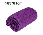 Yoga Mat Towels With Mesh Carrying Bag, Quick Dry Non Slip Dot Grip Bikram Pilates Towel, Extra Long
