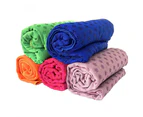 Yoga Mat Towels With Mesh Carrying Bag, Quick Dry Non Slip Dot Grip Bikram Pilates Towel, Extra Long