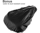 Gel Bike Seat Cover - Soft Bike Cushion Seat Cover with Water&Dust Resistant Cover-Exercise bicycle seat cover