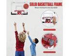 Over The Door Pro Mini Basketball Hoop for Kids Adults Teens for Door and Wall metal wall-mounted backboard 18x12 Inches
