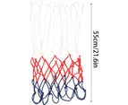 3PCS Professional Basketball Net, Replacement Net, Ball Net 5.0mm bold polypropylene white red blue-basketball net