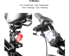 USB Rechargeable Bike Light Set,Super Bright Front Headlight and Rear LED Bicycle Light Rechargeable Bicycle Light