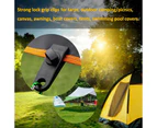 Outdoor camping windproof fixed tent clip nylon multi-functional plastic clip knob tent hook canopy fixed tent clips