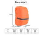 Waterproof Backpack Rain Cover, Reflective Rucksack Cover Waterproof Snow Proof Backpack Rain Cover for Hiking Camping-M