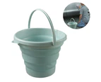 Collapsible Bucket with Handle, Portable Folding Buckets Portable Silicone Folding Bucket, Space Saving Water Container