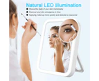 Makeup Mirror Touch Screen Lighted up Mirror with LED Brightness with 3 Adjustable Light Settings Portable USB