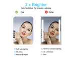 Makeup Mirror Touch Screen Lighted up Mirror with LED Brightness with 3 Adjustable Light Settings Portable USB