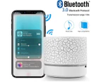 Portable Wireless Mini Bluetooth Speaker, AI Super Bass Stereo Rechargeable Speaker with LED Lights