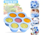 Silicone Egg Bites Molds, Reusable Baby Food Storage Container and Freezer Tray with Lid for Homemade Baby Food