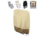 Folding Chair Cover Protective Cover, 190D Oxford Foldable Deck Chair Cover Waterproof, Folding Chair Dust Cover-82*93Cm
