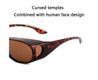 Classic Rectangular Polarized Night vision Anti-glare Driving Glasses Carbon Fiber Temples Eyewear