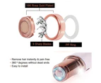 4 Count Facial Hair Remover Replacement Heads Fit All Hair Remover Best Finishing And Soft Touch, 18K Gold-Plated Rose Gold