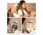 USB Clip On Reading Light With Touch Sensor, LED Flexible Bedside Lamp with Clamp, 360° Flexible Gooseneck Clamp Lamp