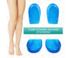 Heel Inserts Heel Cushion Supination Insoles, Heel Cups Lateral Inner Heel Wedge Insert for O/X Type Leg-L 41~47